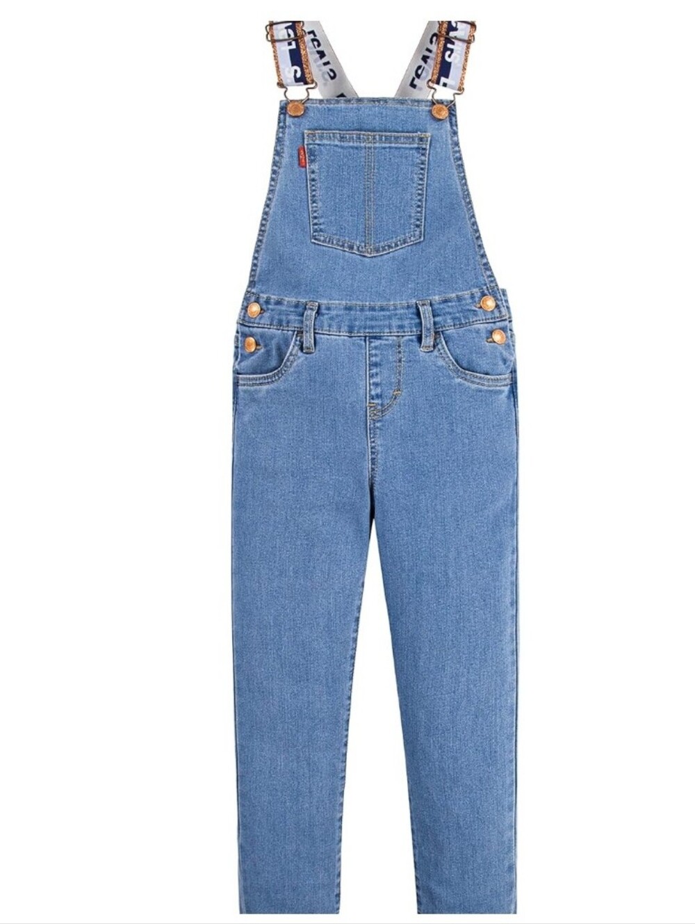Levi’s New with Tags Blue Denim Overalls Size 16 RegulaStraight Leg Workwear Y2K